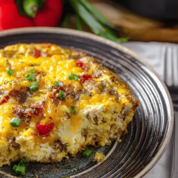 Overnight Crockpot Breakfast Casserole
