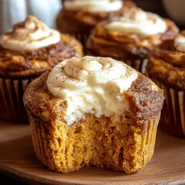 Pumpkin Cheesecake Muffins