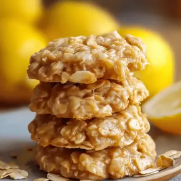 Lemon Oatmeal No-Bake Cookies