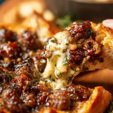 Sausage Baked Brie