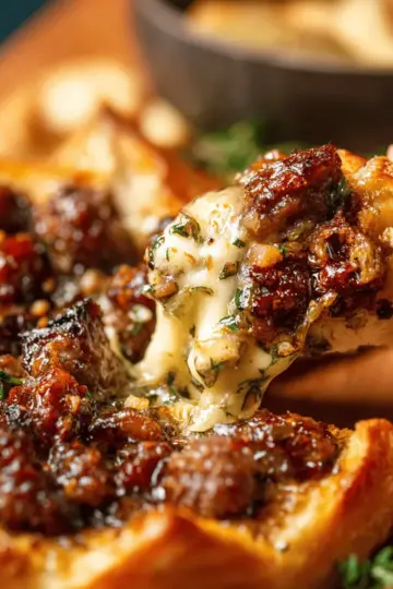 Sausage Baked Brie