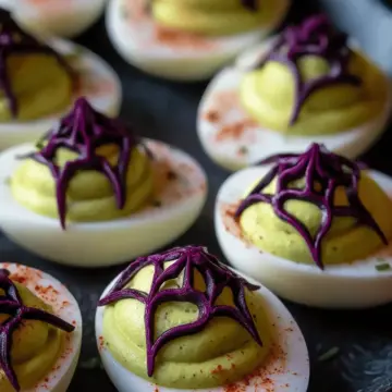 Creepy Deviled Eggs for Halloween