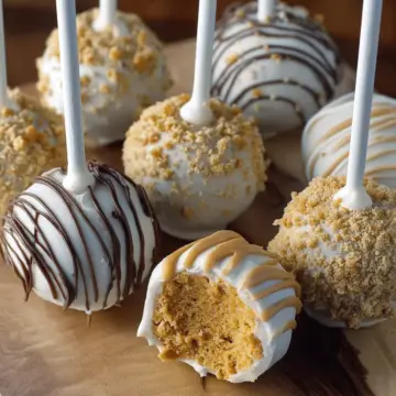 Leftover Pumpkin Pie Cake Pops!