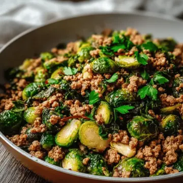 Brussels Sprouts Ground Turkey Skillet: A Healthy Delight!
