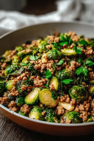 Brussels Sprouts Ground Turkey Skillet: A Healthy Delight!
