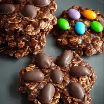 Peanut Butter Cocoa No-Bake Cookies
