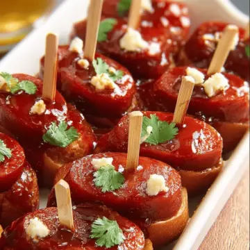 Hot Dog Bourbon Appetizers