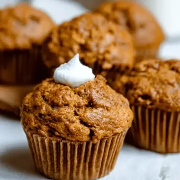 Healthy Greek Yogurt Pumpkin Muffins