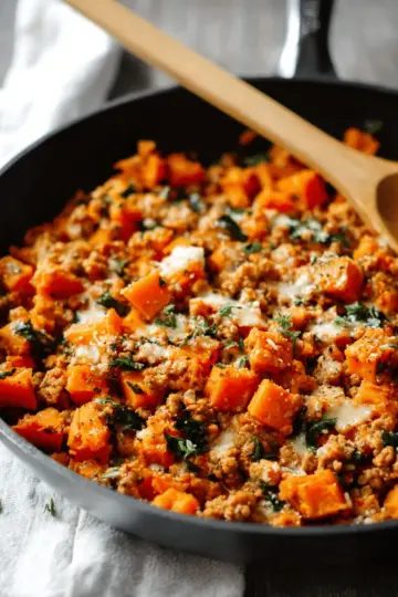 Ground Turkey Sweet Potato Skillet