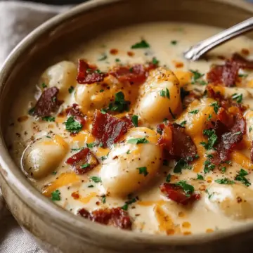 Bacon Cheddar Gnocchi Soup – A Rich and Creamy Comfort Meal