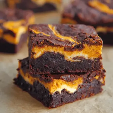 Cream Cheese filling Pumpkin Brownies