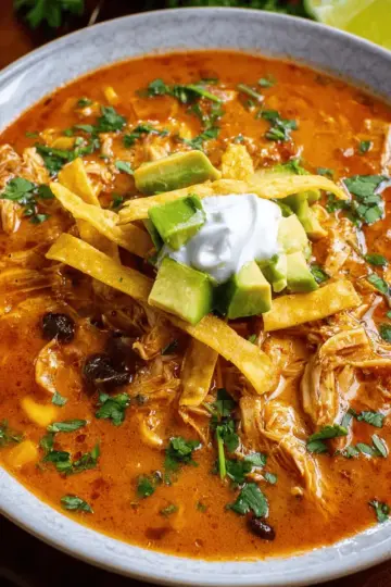 Chicken Tortilla Soup (Crock Pot)
