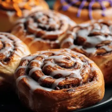 Halloween Cinnamon Rolls