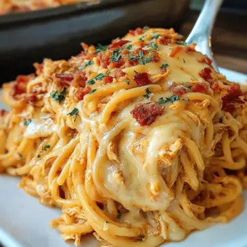 Irresistible Spicy Southern Cheesy Chicken Spaghetti Casserole