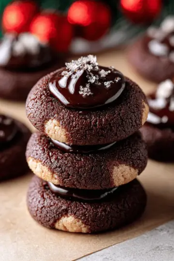 Chocolate Thumbprint Cookies
