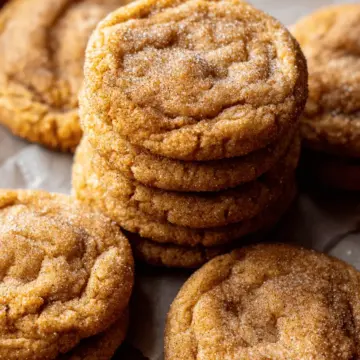 Chewy Pumpkin Snickerdoodle Cookies