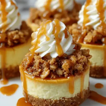 Apple Crisp Mini Cheesecakes: Perfect Fall Individual Desserts