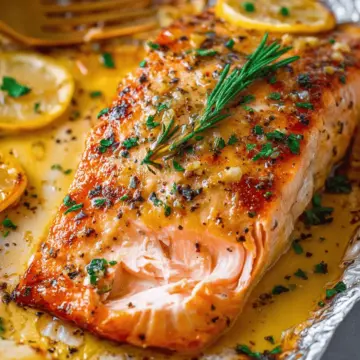 Sheet Pan Lemon Garlic Butter Salmon