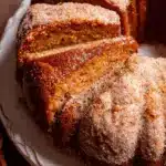 Apple Cider Donut Cake with Cinnamon Sugar