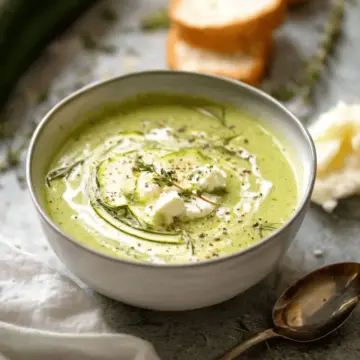 Healthy Creamy Zucchini Soup