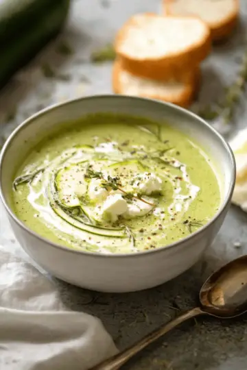 Healthy Creamy Zucchini Soup