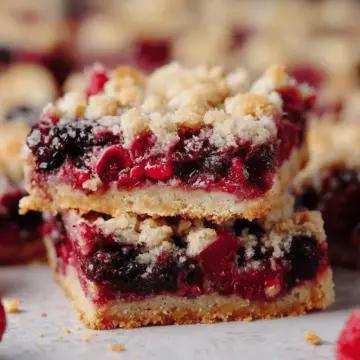 Mixed Berry Crumble Bars