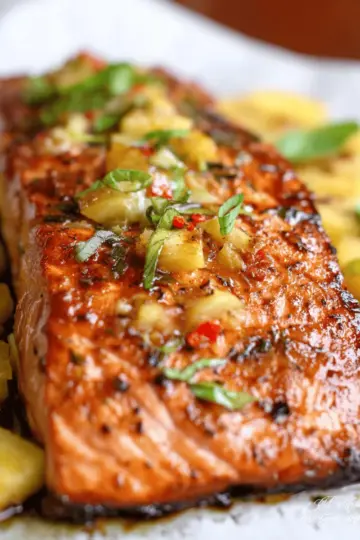 Honey Pineapple Salmon