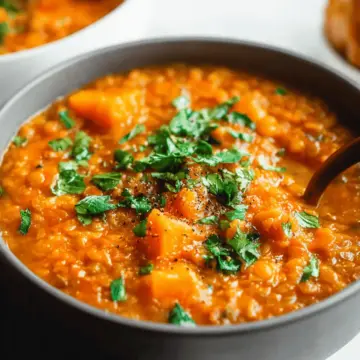 Butternut Squash Red Lentil Stew