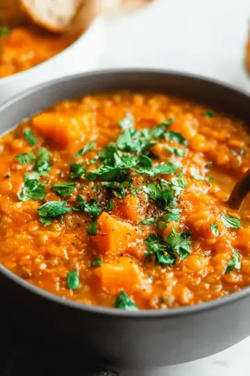 Butternut Squash Red Lentil Stew