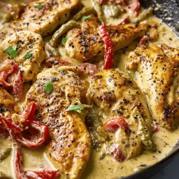 One-Pan Creamy Pepperoncini Chicken