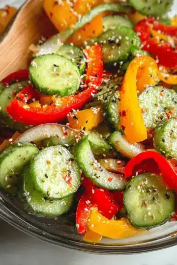 Cucumber and Bell Pepper Salad