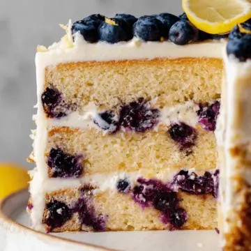 Lemon Blueberry Layer Cake