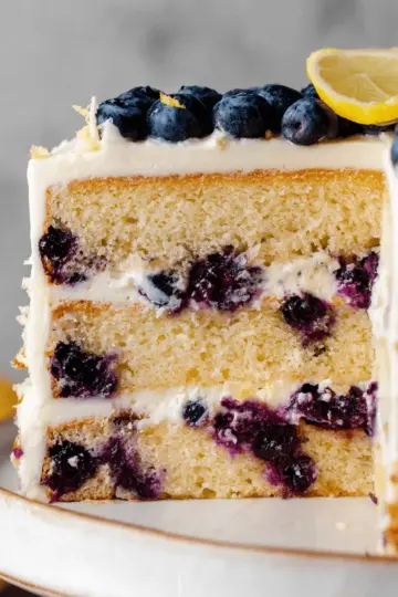 Lemon Blueberry Layer Cake