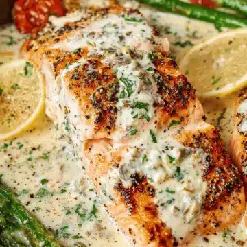 Baked Boursin Salmon