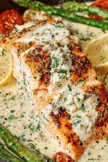 Baked Boursin Salmon