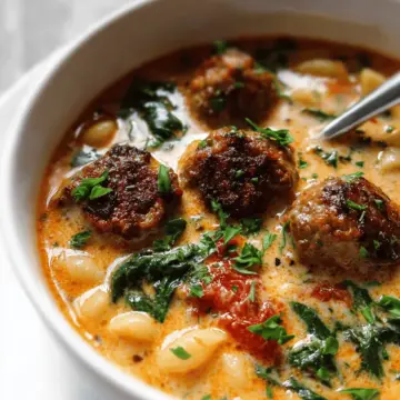 Creamy Italian Meatball Soup Recipe