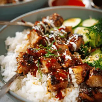 Sticky Chicken Rice Bowls