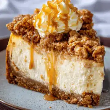 Apple Crisp Cheesecake