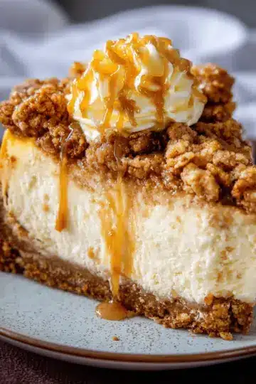 Apple Crisp Cheesecake