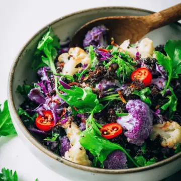Sicilian Purple Cauliflower Salad