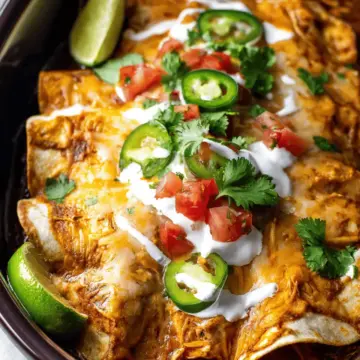 Slow Cooker Chicken Enchiladas
