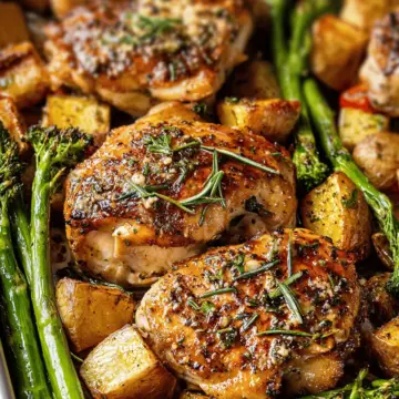 Sheet Pan Garlic Butter Chicken Meal
