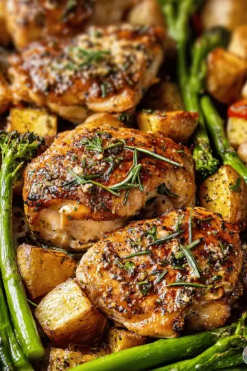 Sheet Pan Garlic Butter Chicken Meal