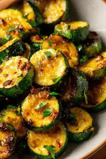 Air Fried Honey Garlic Zucchini
