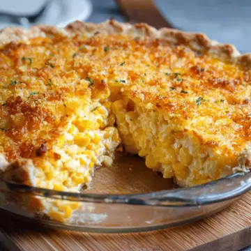 Cheddar Sweet Corn Pie