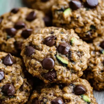 Zucchini Oatmeal Chocolate Chip Cookies