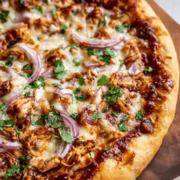 Homemade BBQ Chicken Pizza