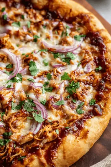 Homemade BBQ Chicken Pizza