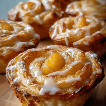 Peach Pie Cruffins
