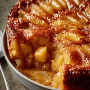 Pouding chômeur aux pommes